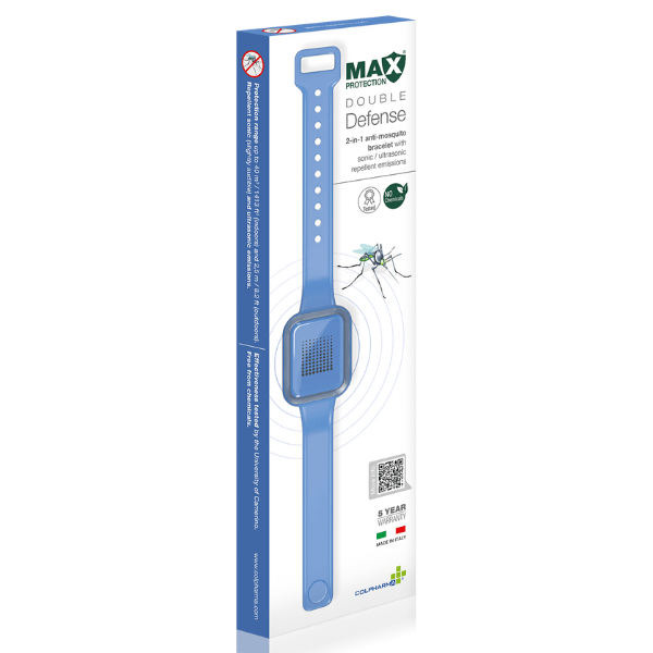 Max Protection Braccialetto Antizanzare 2 in 1 con Emissioni Repellenti Soniche e Ultrasoniche 1 pz - immagine 6
